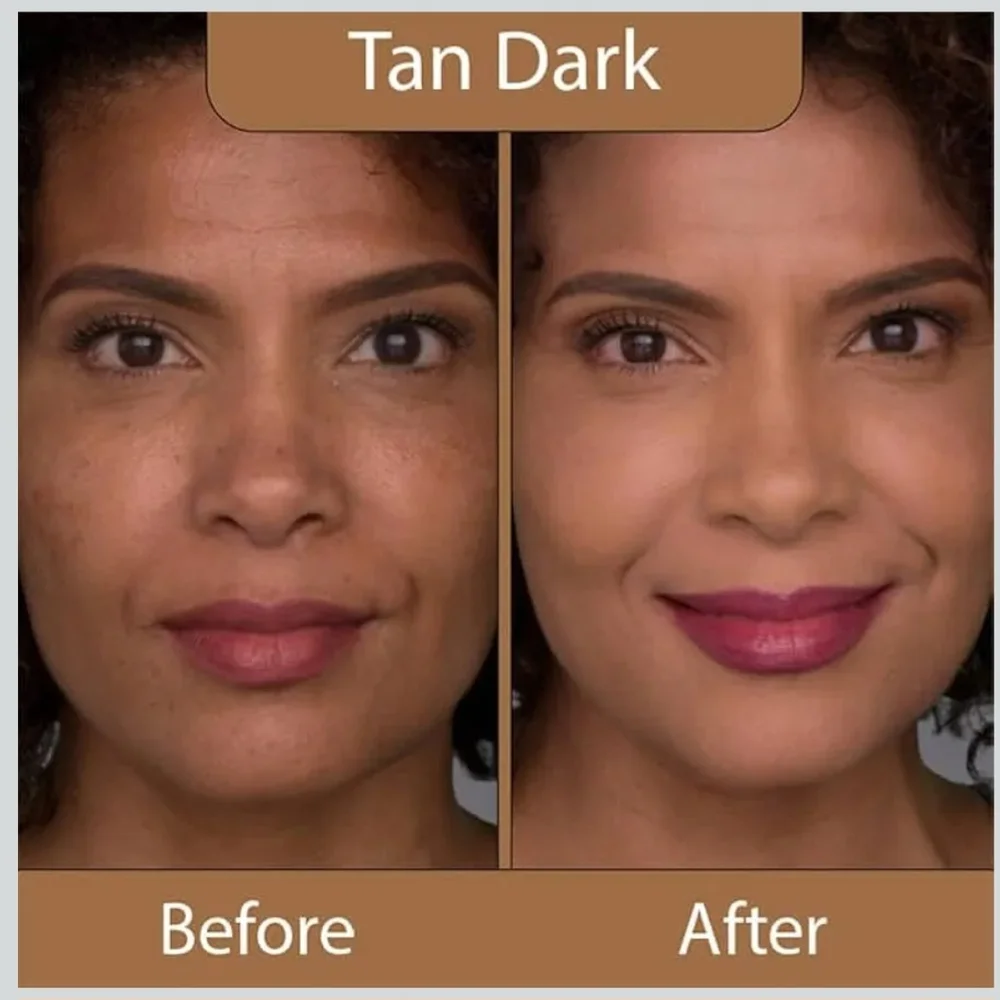 Luminess 3 Pcs Bundle Foundation, Concealer, Brush Tan Dark